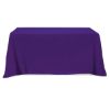 Flat Poly/Cotton 4-Sided Table Cover - Fits 6' Standard Table