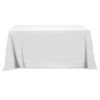 Flat Poly/Cotton 4-Sided Table Cover - Fits 6' Standard Table