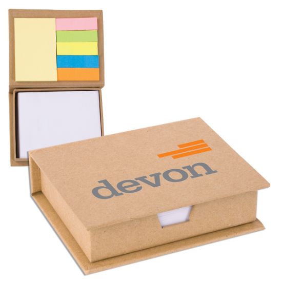 Eco-Recycled Memo Case With Sticky Notes