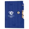 Woodgrain Look Notebook With Sticky Notes And Flags 