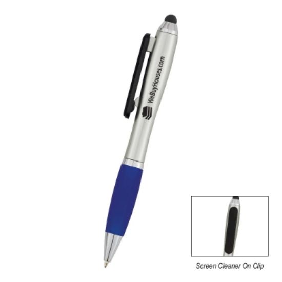 Satin Stylus Pen With Screen Cleaner