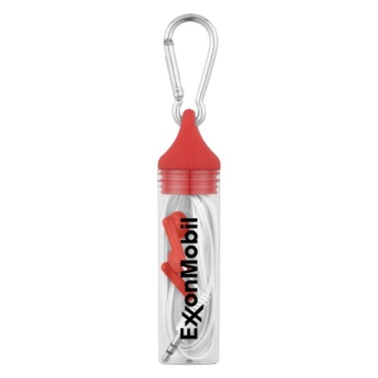 Earbuds In Case With Carabiner