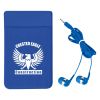 Stretch Phone Card Sleeve With Earbuds