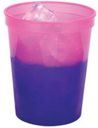 16 oz. Color Changing Smooth Plastic Stadium Cup