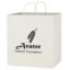 Kraft Paper White Shopping Bag - 14" X 15"